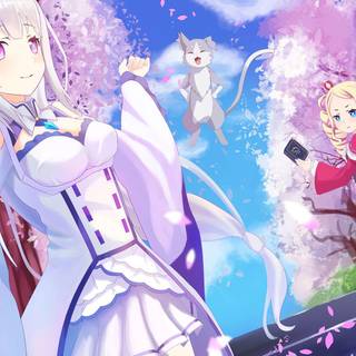 Emilia from  Re.zero wallpaper   