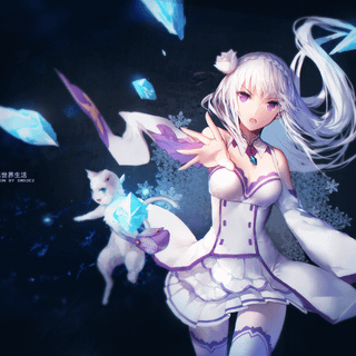 Emilia wallpaper from Re.zero