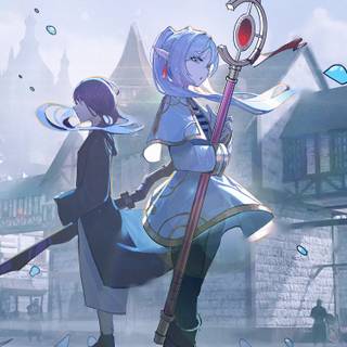 Fern and Frieren wallpaper From Frieren Beyond Journey's end
