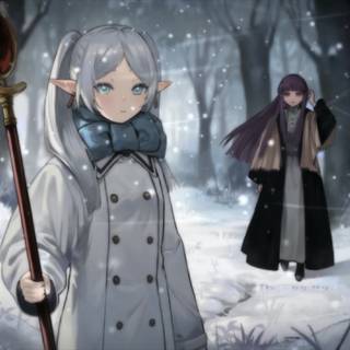Fern and Frieren wallpaper From Frieren Beyond Journey's end