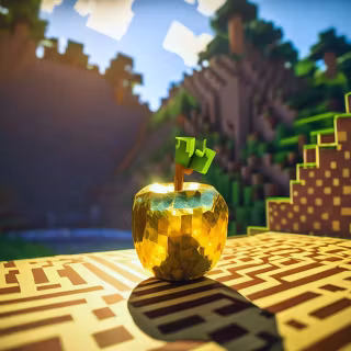 Gold  Apple wallpaper Minecraft