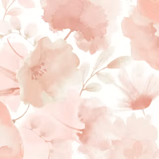 Watercolor flower collage
