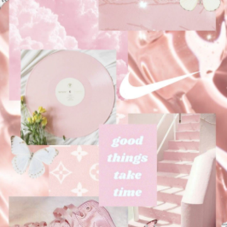 Pastel pink collage