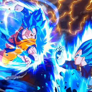 Goku   ssgod ss and Vegeta  ssgod ss  from Dragon ball : Sparking Zero wallpaper