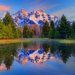Munții Teton din Parcul Național Grand Teton, Wyoming, SUA