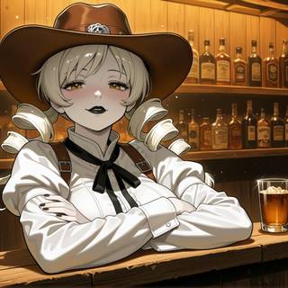 Gothic Anime CowGirl | Full Pack of 190+ Wallpapers on Gumroad | Link in bio