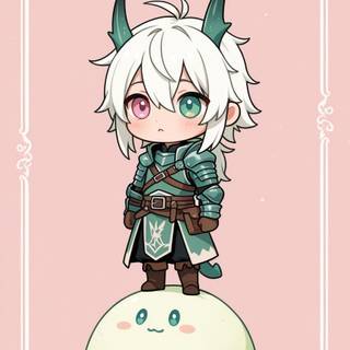 Chibi Anime boy | Phone Wallpaper | Follow link in bio for full pack