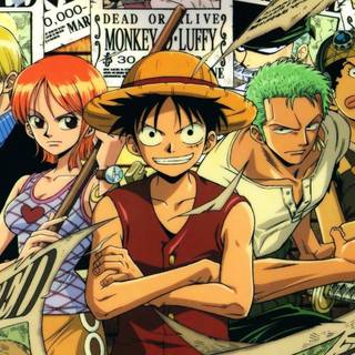 Luffy and Nami Zoro  one piece wallpaper