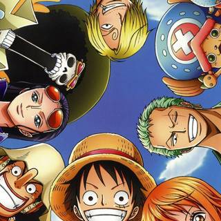 Luffy and Nami Robin Zoro Sanji  Franky CHopper BRook