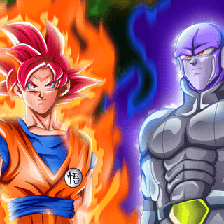God Goku and Hit wallpaper 