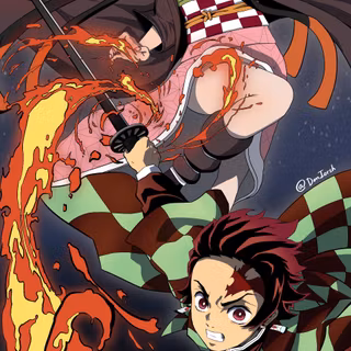 Nezuko and Tanjiro Demon Slaryer wallpaper 