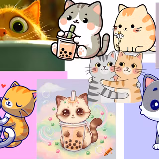 Cute Cat Collage