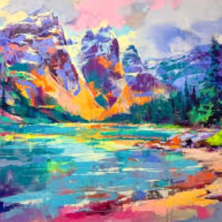 Mountain painting
