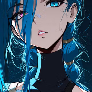 Jinx | Arcane |space | Phone Wallpaper | Full HD pack link in bio