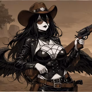 Albedo | Overlord | Desktop Wallpaper | Gothic cowgirl | Full HD Pack Link in BIO
