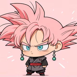 Goku Black | Dragon Ball | Chibi | Cute | Desktop Wallpaper | Full Pack Link in Bio