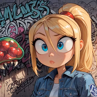 Samus Aran | Mteroid | Toon | Funk | Desktop Wallpaper | Full HD Pack link in bio