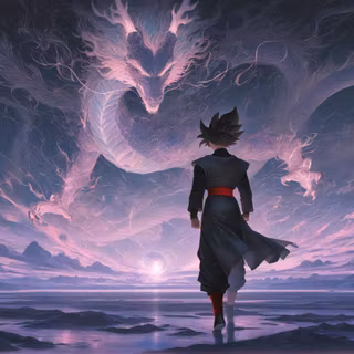 Goku BlacK | Dragon Ball | Surreal | Desktop Wallpaper | Full HD to 4K pack link in bio