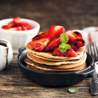 Strawberry Balsamic Pancakes