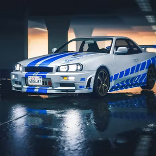 Fast and Furious Nissan Skyline GT-R (R34) Wallpaper