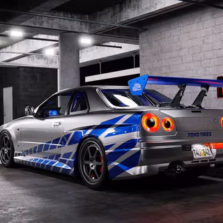 FAST&FURIOUS Nissan Skyline GT-R (R34) Wallpaper