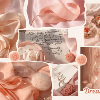 cute pink collage