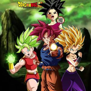 Goku ssgod Kefla caulifla kale desktop wallpaper