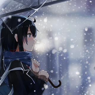 Peaceful winter Anime  wallpaper