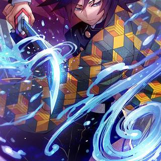 (Giyu Tomioka) the water Hashira from  Demon Slayer 4k 