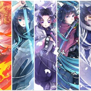 all of the Hashira   Demon Slayer wallpaper