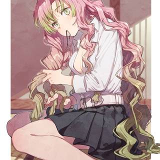 mitsun Kanroji  the love hashira from demon Slayer  wallpaper