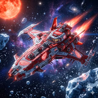 Detroit Red Wings Spaceship
