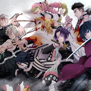 all of the Hashira   Demon Slayer wallpaper