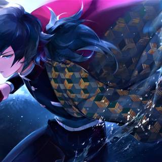 Giyu Tomioka the water Hashira from  Demon Slayer 4k 