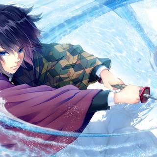 Giyu Tomioka the water Hashira from  Demon Slayer 4k 