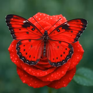 red butterfly