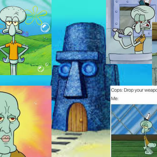 Squid ward Collage