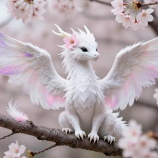 Cherry blossoms: Swan