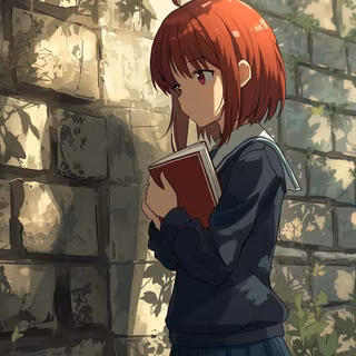 Shy book -lover girl 