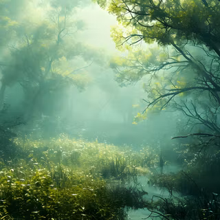 Fairycore Misty Forest