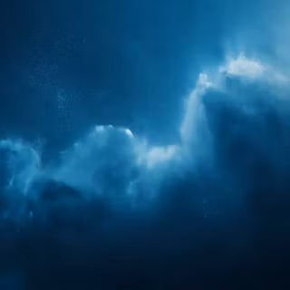 Blue Nebula Space Clouds MacOS