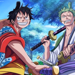 Luffy in his wano outfit) Zoro wano outfit)  one piece wallpapers