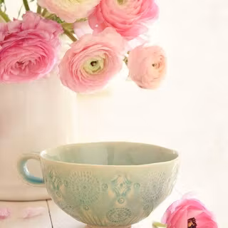 Pretty tea cup