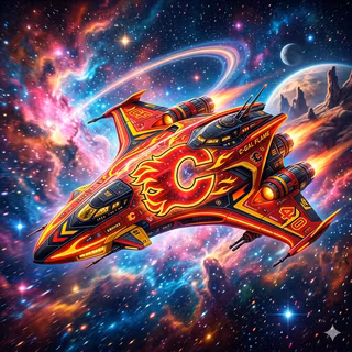 Calgary Flames Spaceship