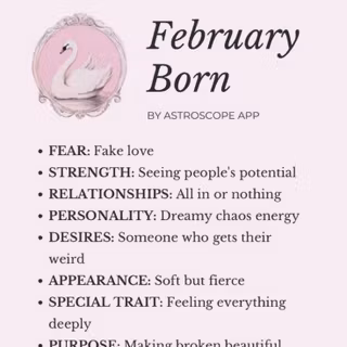 If yall are born on February take a look at this