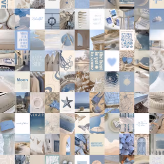 summer beach collage wallpaper 