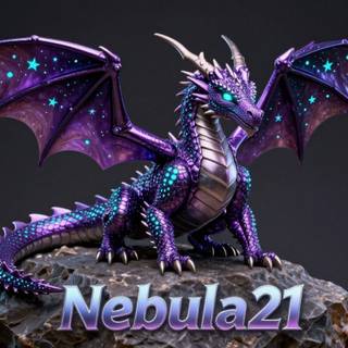 Shiny metallic dragon ( plain background)