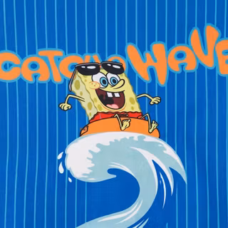 Catch a Wave | SpongeBob (Desktop Wallpaper) 2K