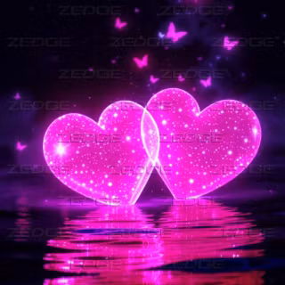 glowing hearts