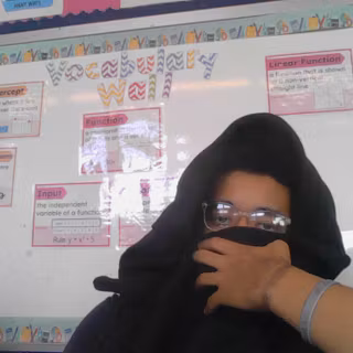 me ( in math class)